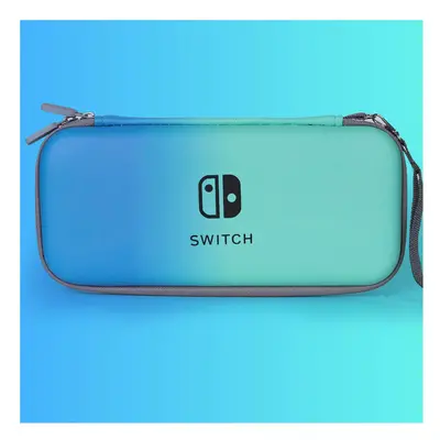 (Blue Green) Portable Storage Bag For Nintendo Switch Game Console Travel Carrying Pouch Protect