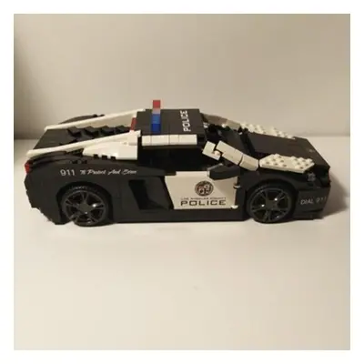 Loz Vehicle Model Los Angeles Black Police Racing Car 3D Diy 1003pcs Mini Blocks Bricks Building