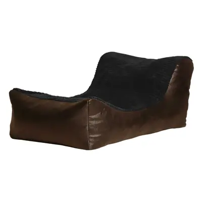 (Black, Chocolate) Large Comfortable Fabric Lounger Bean Bag