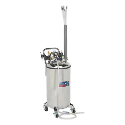 90L Air Operated Fuel Drainer Tank - Venturi Type Suction - Stainless Steel