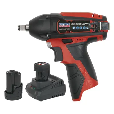 Cordless Impact Wrench Kit - 3/8" Sq Drive - Batteries & Charger Included