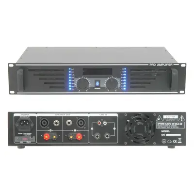 POWERFUL 3600W Stereo Power Amplifier Ohm Studio Amp for Large Speaker Systems