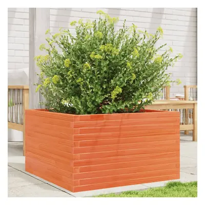 vidaXL Garden Planter Wax Brown 80x80x45.5 cm Solid Wood Pine