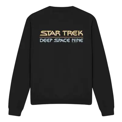 (M, Black) Star Trek Unisex Adult Deep Space Nine Logo Sweatshirt