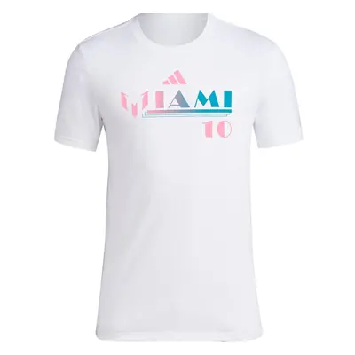 adidas Men's Messi IAMI Short Sleeve T-Shirt White