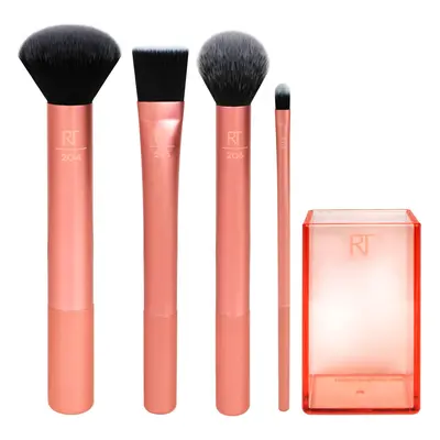 Real Techniques Flawless Base Brush Set With Ultra Plush Custom Cut Sy