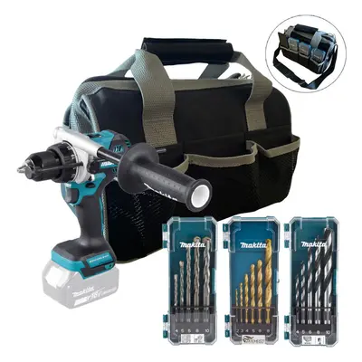 Makita DHP486Z 18v LXT Brushless Combi Hammer Drill 130Nm + Bag + 16PC Bit Set