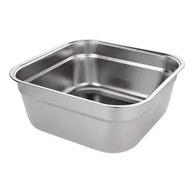 Washing Up Bowl, Stainless Steel Large Rectangular Litre Washing Basin, Dishtub, Mixing Bowl, Pl