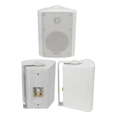 QUALITY 5.25" 90W White Background HiFi Speaker 100V & 8ohm Wall Mount Bookshelf