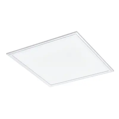 Wall / Ceiling Light White 450mm Slim Square Panel 21W Built in LED 4000K