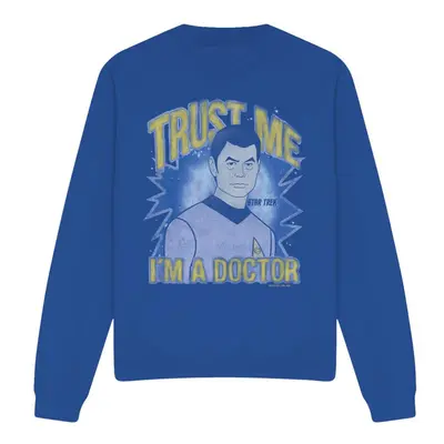 (M, Royal Blue) Star Trek Unisex Adult Doctor Sweatshirt