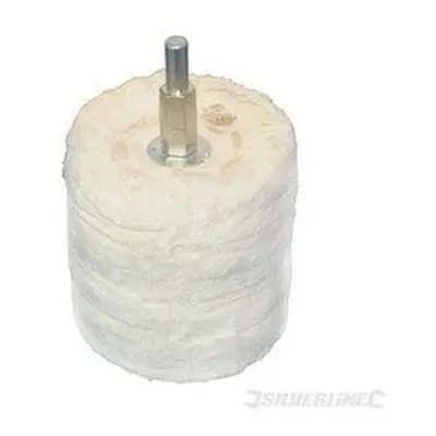 50mm Cylinder Polishing Mop - Silverline - cylinder polishing mop 50mm silverline