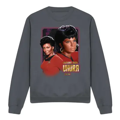 (S, Charcoal) Star Trek Unisex Adult Uhura Sweatshirt