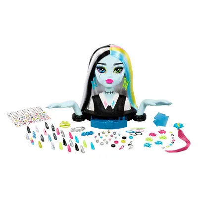 Monster High Frankie Stein Doll Head for Hair Styling with 65+ Accesso