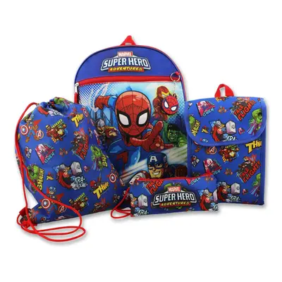 Super Hero Adventures Boys piece Backpack and Snack Bag School Set (