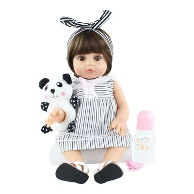 (pink, 48cm, Full Body Silicone) Bzdoll Lifelike Cm Full Silicone Soft Body Girl Boy Reborn Baby