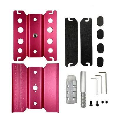 (Pink Heighten) Metal Repair Station Workbench Assembly Platform For TRX-4 Axial SCX10 II RC Cra