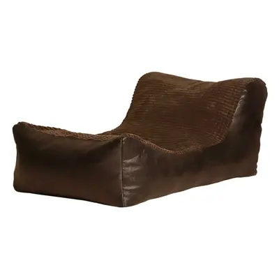 (Mocha, Chocolate) Large Comfortable Fabric Lounger Bean Bag