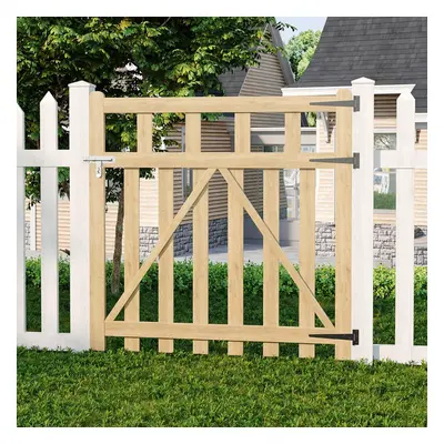 (120cm W x 120cm H) Decorative Outdoor Wooden Garden Gate Fence Door