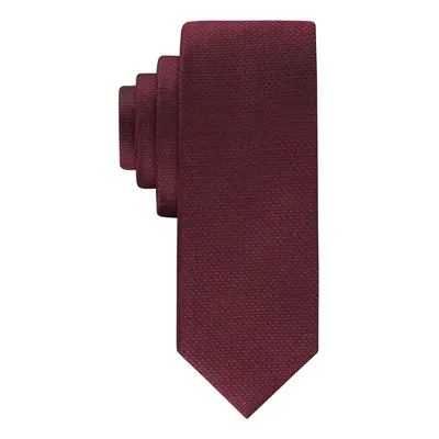 Calvin Klein Men's HC Modern Gingham Tie Burgundy One Size