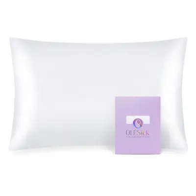 OLESILK 100% Mulberry Silk Toddler Pillowcase for Hair and Skin Both Sides Momme Pure Natural Si