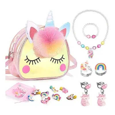 Unicorn Gifts for Girls Age 4 5, Kids Jewellery Sets Girls Toys Age Unicorn Toys for Year Old Gi