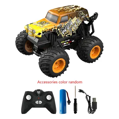 (T200orange00185) 2.4G Remote Control Stunt Dance Car RC Drift Car High Speed Rocking Spray Remo