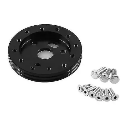 (black) 0.5" Hub For Hole Steering Wheel To Fit Grant Apc Hole Adapter Boss Kit Black/sliver|ste