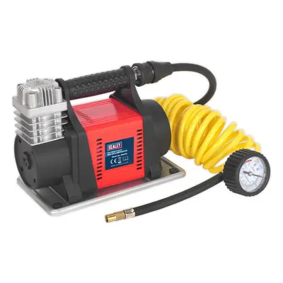 Portable HEAVY DUTY 12V Tyre Inflator / Mini Air Compressor - 150PSI Max Pump