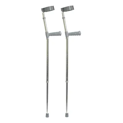 PAIR PVC Wedge Handled Elbow Crutch - 14+3 Height Settings - 222kg Weight Limit