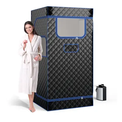 Portable Steam Sauna Home Full Body Sauna Box w/3L Steam Generator