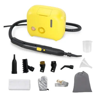 1600W Portable Steam Cleaner Household Steamer w/1L Water Tank-Yellow