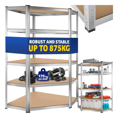 Garage Shelving - heavy-duty galvanised steel frame, height-adjustable shelves