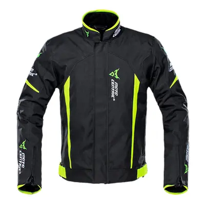 (1702-Green Jacket, XXL) Waterproof Motorcycle Jacket Moto Jacket +Pants Riding Racing Motorbike