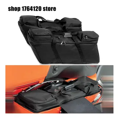 Motorcycle Inner Bags Luggage Side Bags Saddlebag Liners Tour Pack For Harley Touring Electra St