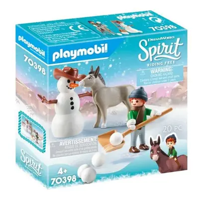 Playmobil Dreamworks Spirit Snowman With Snips And Senor Carrots