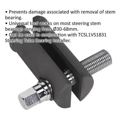 30mm - 68mm Motorcycle Steering Stem Bearing Removal Tool - Universal Motor Bike