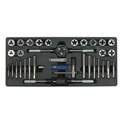 33 Piece PREMIUM Tap & Die Set with Modular Tool Tray - Tool Storage Organizer