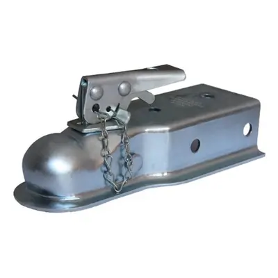 Husky 2 Ball Width 500 lbs. Straight Coupler with Chain Grey