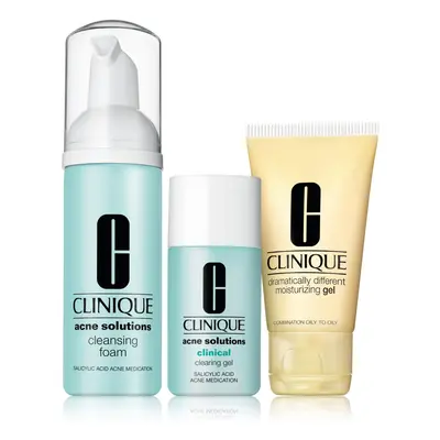 Clinique Acne Solutions Fix It Kit Set For Acne Prone Skin | Acne Solutions Cleansing Foam Clini