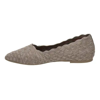 Skechers womens Cleo Honeycomb Ballet Flat Dark Taupe US