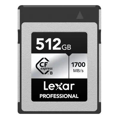 Lexar 512GB Professional Silver SE CFexpress Type B Memory Card for Photographers Videographers 