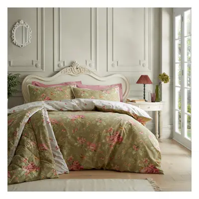 Catherine Lansfield Bridgerton Penelope Floral Reversible King Duvet Cover Set with Pillowcases,