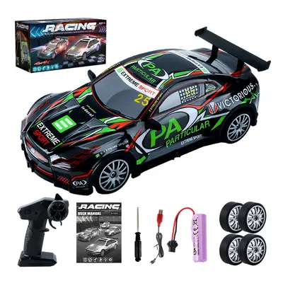 (S205B-Green) AE86 Remote Control Car Racing Vehicle Toys For Children 1:20 4WD 2.4G High Speed 