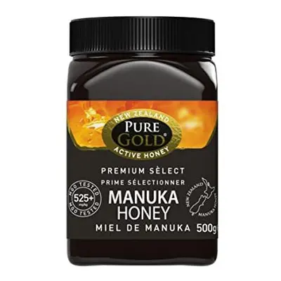 Manuka Honey 525+ MGO Certified Pure Gold Premium Manuka Honey 500g, (packaging may vary)