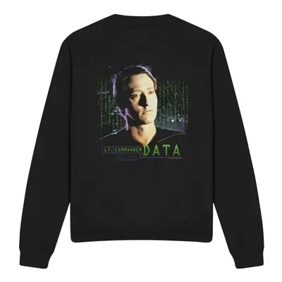 (M, Black) Star Trek Unisex Adult Data Sweatshirt