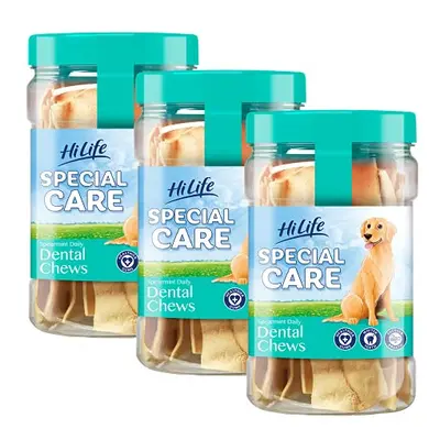 HiLife Special Care Daily Dental Dog Chews Spearmint '3 x Jars - Total Chews'