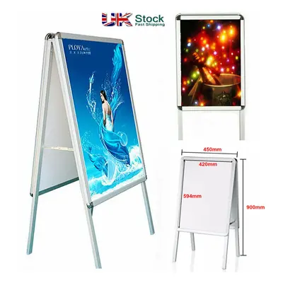 NEW A2 WATERBASE POSTER SIGN A-BOARD HOLDER SNAP FRAME DISPLAY