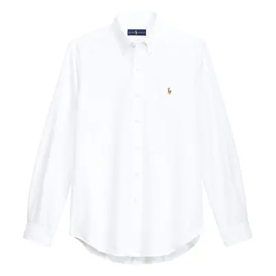 Ralph Lauren Men Solid Sport Oxford Shirt (L Basic Ralph Lauren White