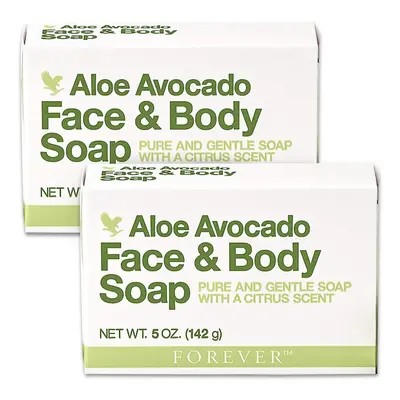 Forever Aloe Avocado Face & Body Soap (Pack of 2)